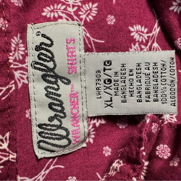 Wrangler Peral Snap Button Down Shirt Size XL - Picture 8 of 11